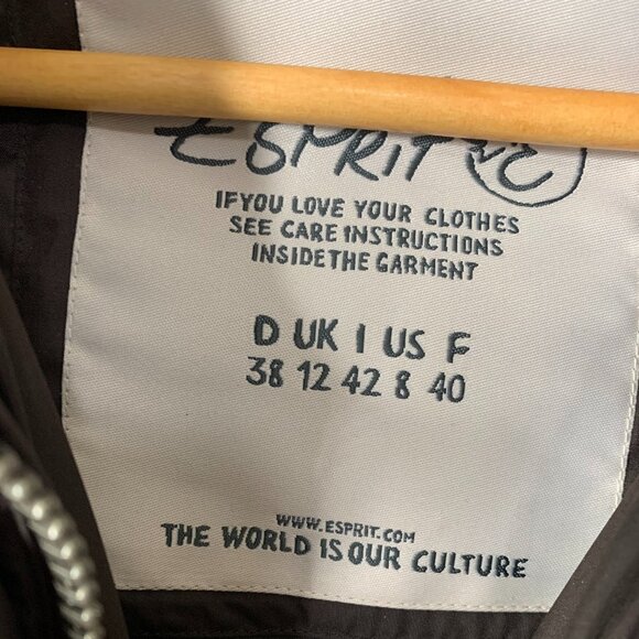 Esprit Women’s Brown Puffer Vest – Size 8 - Picture 2 of 15